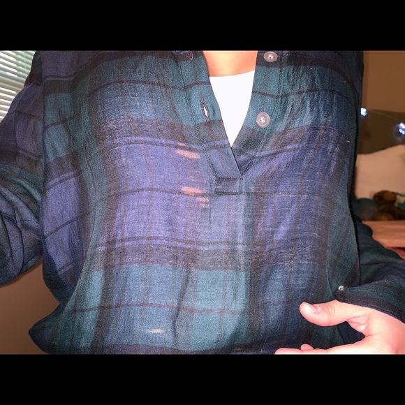 LOFT Ann Taylor Plaid The Softened Shirt - Picture 5 of 8